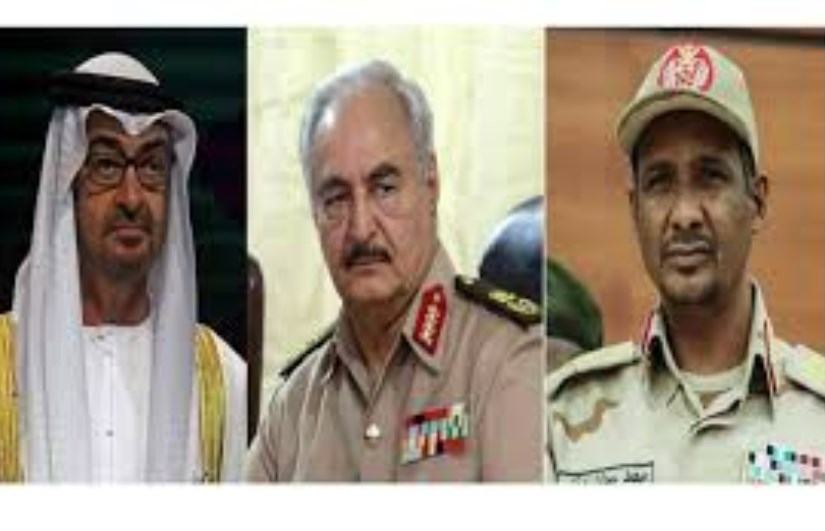 حفتر وحميدتي ومحمد بن زايد