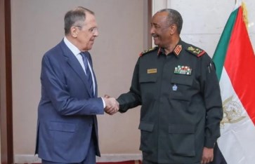 رئيس مجلس السيادة ووزير الخارجية الروسي