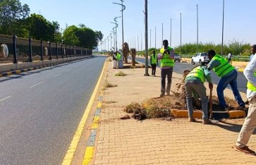 حملة النظافة بوسط الخرطوم