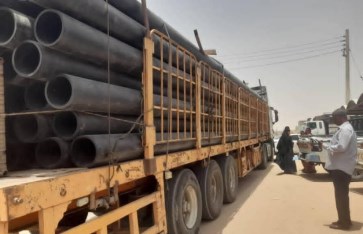 وصول الدفعة الأولى من شبكات مياه وحدة الفداء بأبوحمد