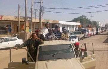 أهالي الشمالية يسيرون قافلة لمحاور القتال المتقدمة