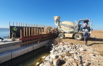  تكثيف العمل بالرصيف الرئيسي لميناء وادي حلفا