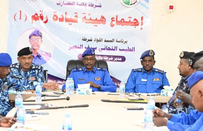 اجتماع قيادة شرطة القضارف الأول في 2026 يناقش الموقف الأمني ومؤشرات الأداء