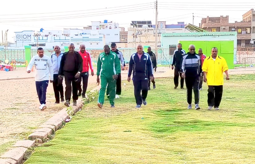 يوم خاص لرياضة المشي بساحة دنقلا 