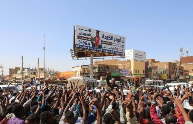 استقبال شعبي البرهان