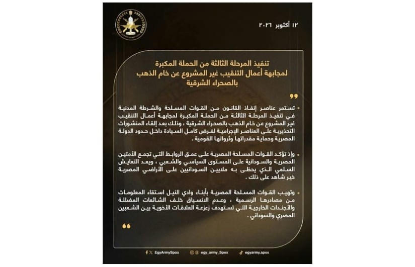 المتحدث العسكري المصرى