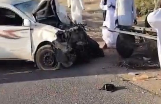 اصطدام ثلاث سيارات 