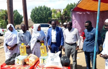 سلال رمضانية لنازحي جنوب دارفور