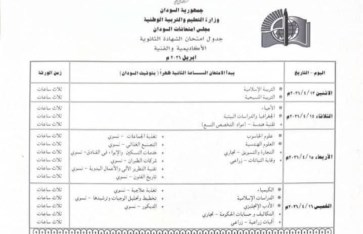 امتحانات الثانوية في السودان