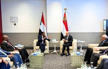 الرئيس اليمني خلال لقائه كامل إدريس