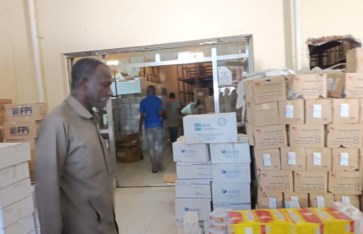 والي جنوب كردفان يستقبل قافلة المساعدات