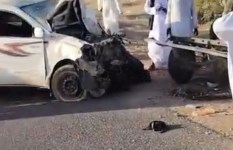 اصطدام ثلاث سيارات 