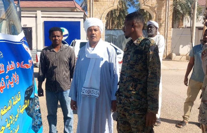 نائب والي نهر النيل يشيد بمبادرات اتحاد الطلاب ويعلن استمرار القوافل لدعم القوات المسلحة