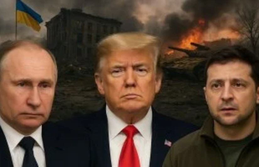 زيلينسكي وترامب وبوتين