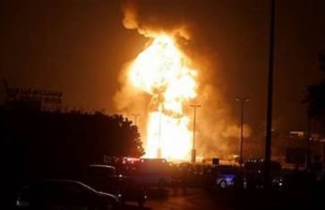 حريق هائل في مصفاة نفط أمريكية