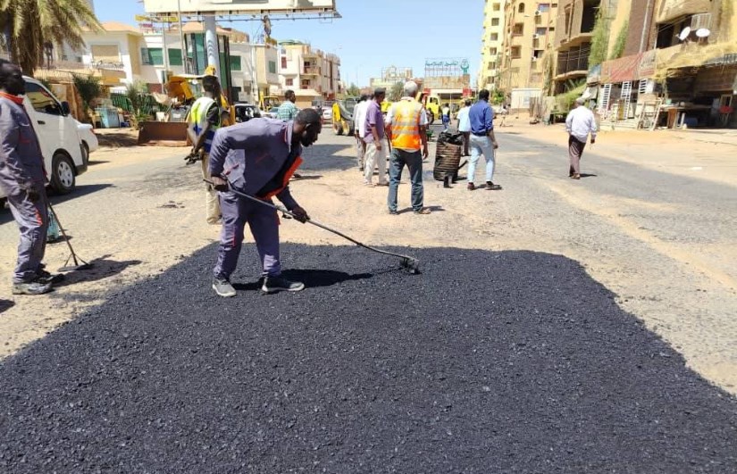 صيانة وتأهيل 6 طرق رئيسية بالخرطوم وبحري وأم درمان