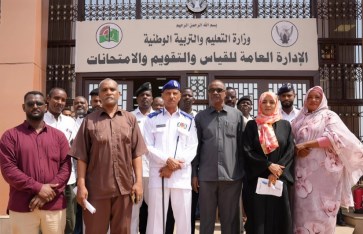 جانب من الجولة التفقدية مقر كنترول الشهادة السودانية