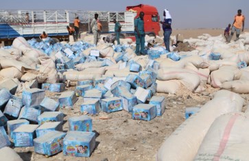 جمارك نهر النيل تُبيد آلاف الطرود من السلع منتهية الصلاحية والمخالفة للمواصفات
