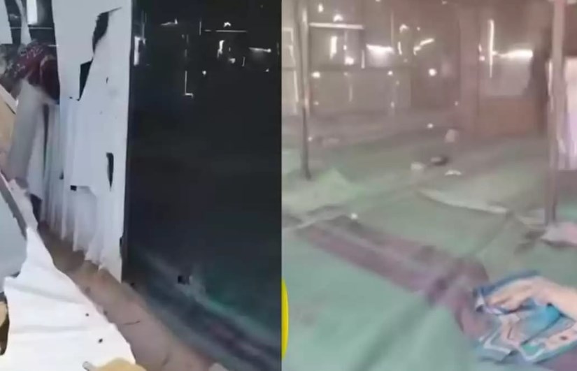 حرق مسجد بالشمال